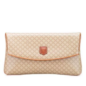Celine Macadam Coated Canvas Clutch